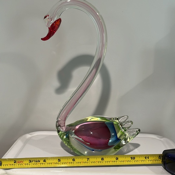 Fifth Avenue Crystal Swan. Vintage, Beautiful Multi-Color. Mid-century - Picture 17 of 17